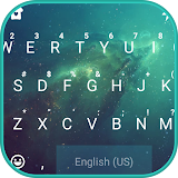 Green Galaxy Keyboard Theme icon