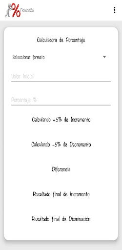 Android application PorcenCal Pro screenshort