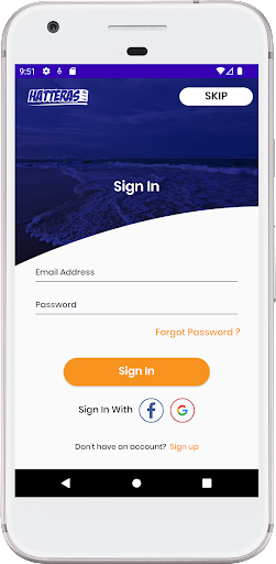 Android application Hatteras411 screenshort