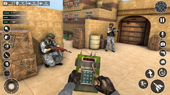 Anti-Terrorist Shooting Game Screenshot