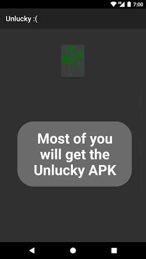 Android application Lucky 10% [Experiment] screenshort