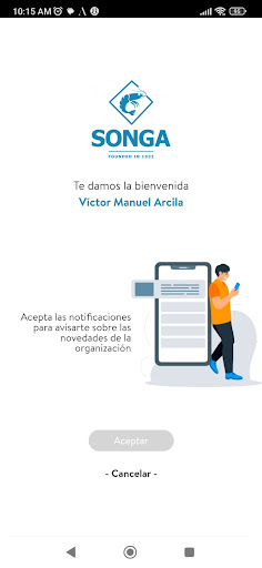 Android application SONGA Ecuador screenshort