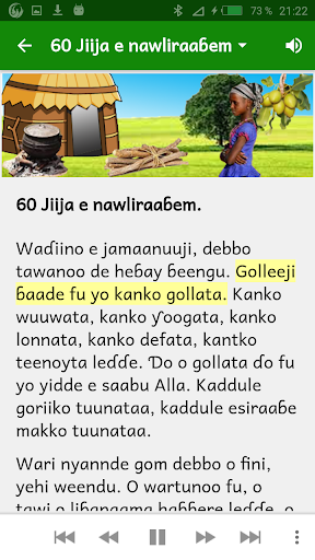 Fulfulde contes avec audio 5 Screen 3