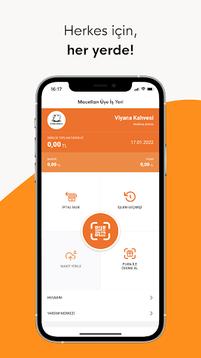 Android application Macellan Üye İş Yeri screenshort