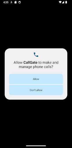 Android application CallGate screenshort