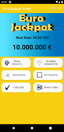 Android application EuroJackpot Guide: Statistics, screenshort