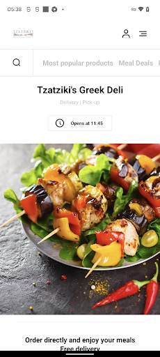 Android application Tzatziki's Greek Deli screenshort