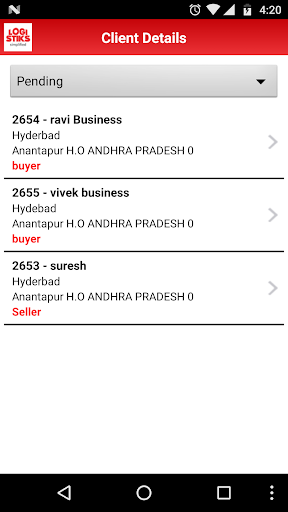 Logistiks Verification App Screen 3
