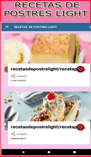Recetas de postres light Screen 3
