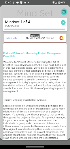 PMP Audio Study Guide Screen 3
