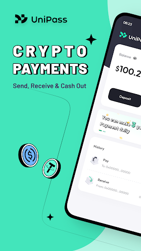Android application UniPass: Pay With Crypto screenshort