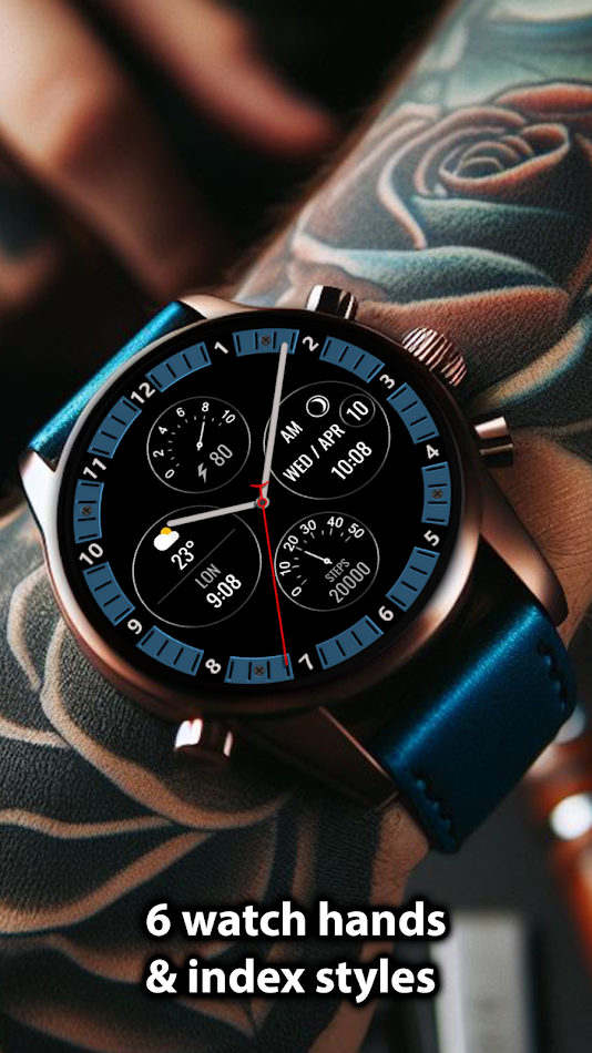 #3. GM2 Analog watch face (Android) 来自: GoMan Watch Faces
