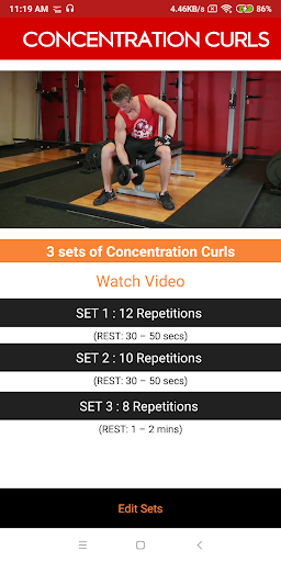 Gym Coach Beginner workout Pro Screenshot 4 - AppWisp.com