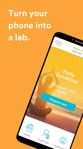 Android application kiweno Vitamin D screenshort