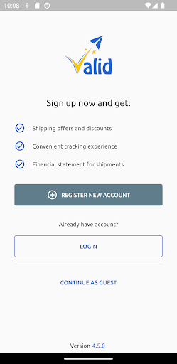 Valid (Business) Screen 2