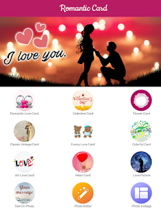 Romantic Card: create love e-c 5