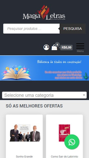 Android application Magia das Letras screenshort