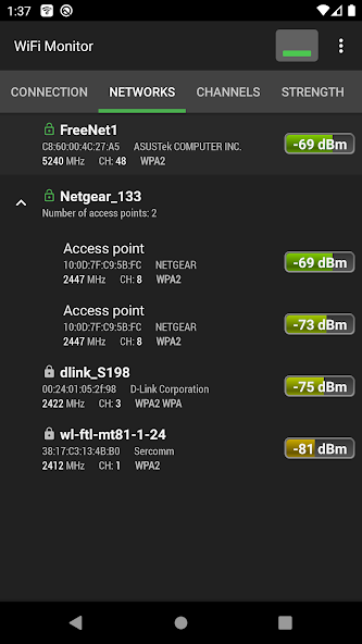 WiFi Monitor: network analyzer banner