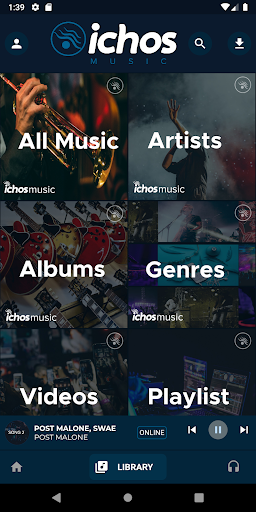Android application Ichos Music screenshort