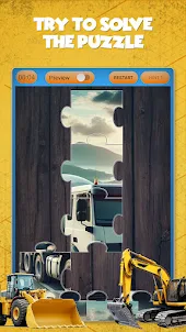 Construction Truck Puzzle Game