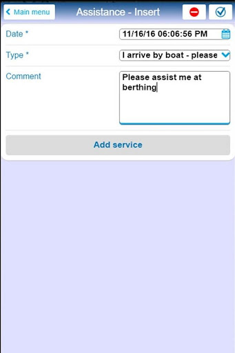 myMarina Screen 3