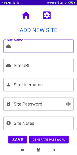 Mypasswords Screen 2
