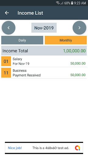 Daily Expense Manager Screen 2