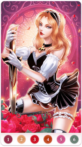 Princess Color by Numbers