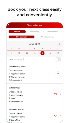 Android application SportsNow screenshort