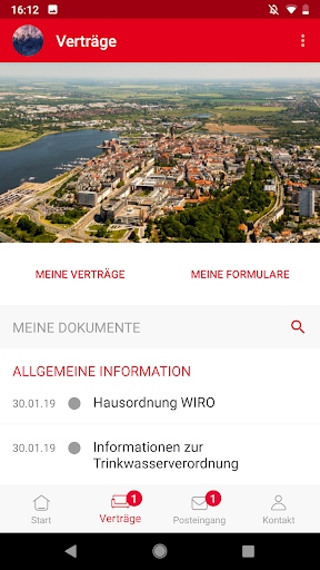 WIRO Online KundenCenter Screen 3