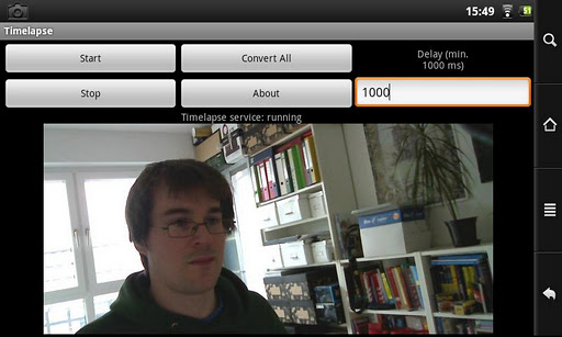 Android application Background Timelapse screenshort