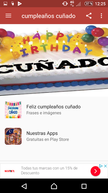 Cuñado feliz día de nacimiento - 1.0.0 - (Android)