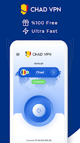 Captura de Pantalla 1 VPN Chad - Get Chad IP android