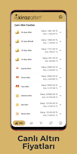 Android application Kiraz Altın screenshort