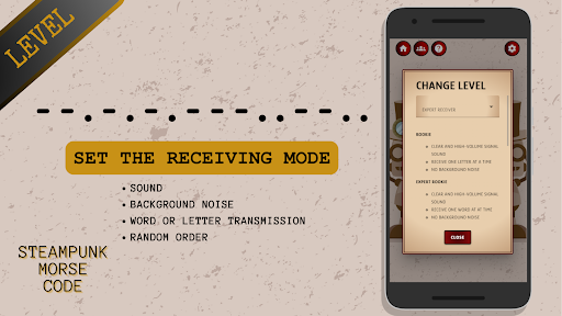 Steampunk Morse Code Screen 3