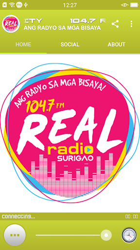 104.7 REAL RADIO SURIGAO CITY Screen 2