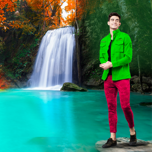 Waterfall photo frames editor logo