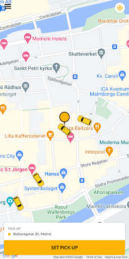 Taxi Malmö Screen 2