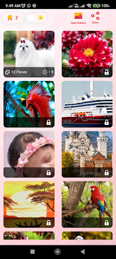 Android application Jigsaw puzzles game - fixit screenshort