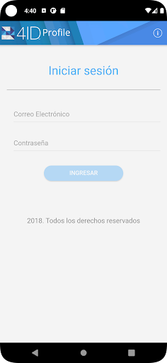 Android application 4ID Profile screenshort
