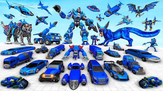 Police Tiger Robot Car Game 3d 4.3 APK + Mod (Free purchase) for Android