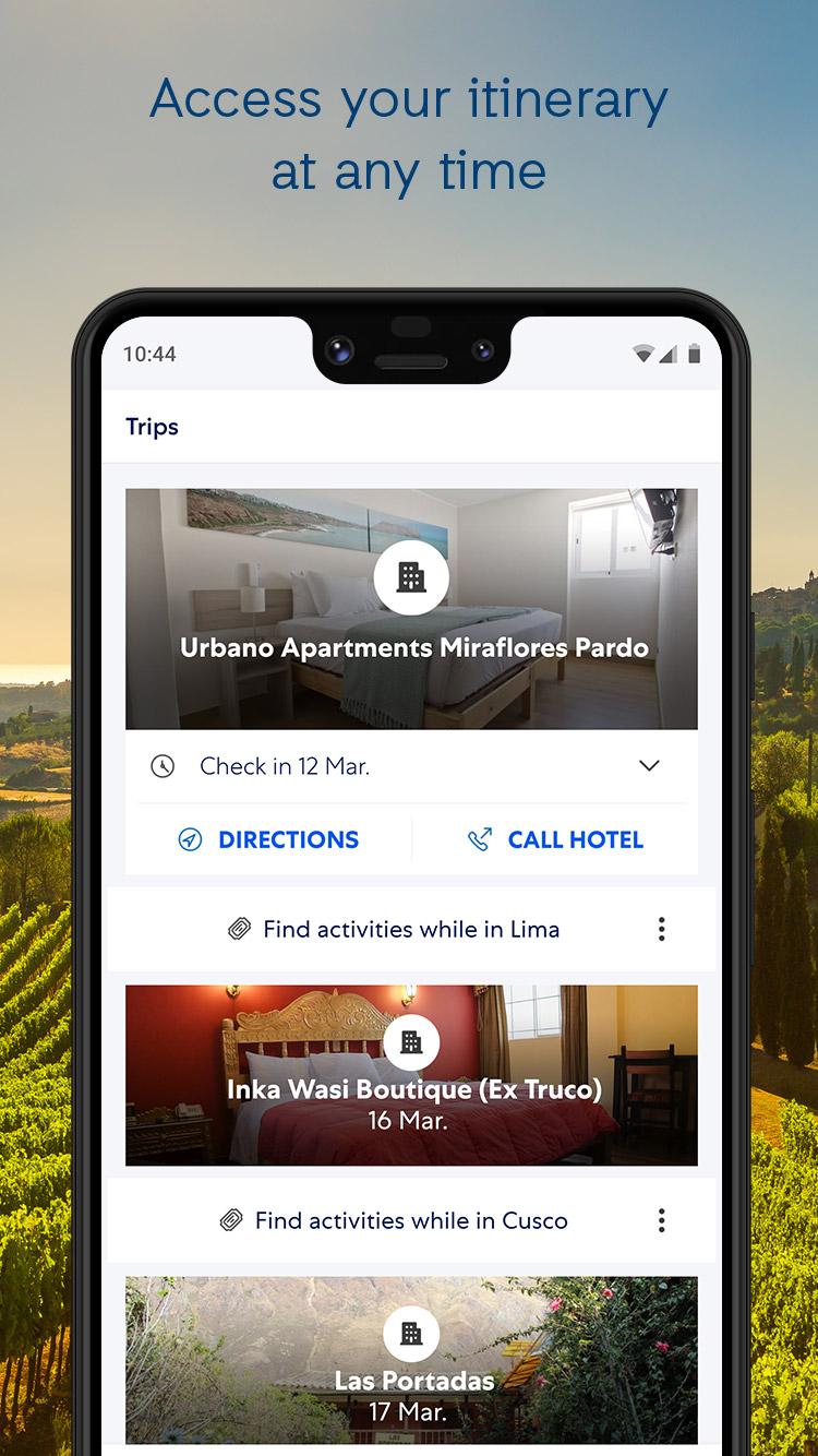 Android application ebookers Hotels & Flights screenshort