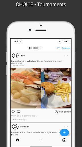 Android application CHOICE screenshort