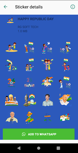 HAPPY REPUBLICDAY STICKER Screen 3