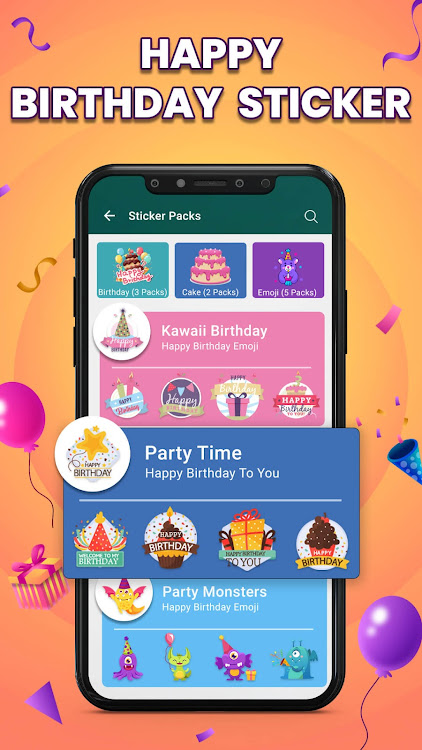 Happy Birthday Stickers GIF - 1.2 - (Android)