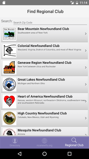 Newfoundland Club of America Screen 3
