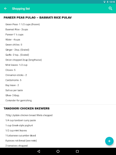 Screenshot of Indian Cooking Recipes App