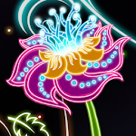 Neon Flowers Live Wallpaper Apk