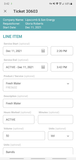 Enverus OpenTicket Screen 3