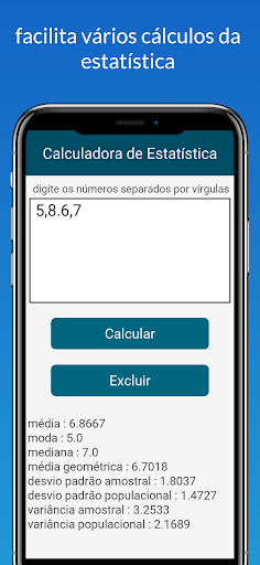 Android application Calculadora de Variância PRO screenshort